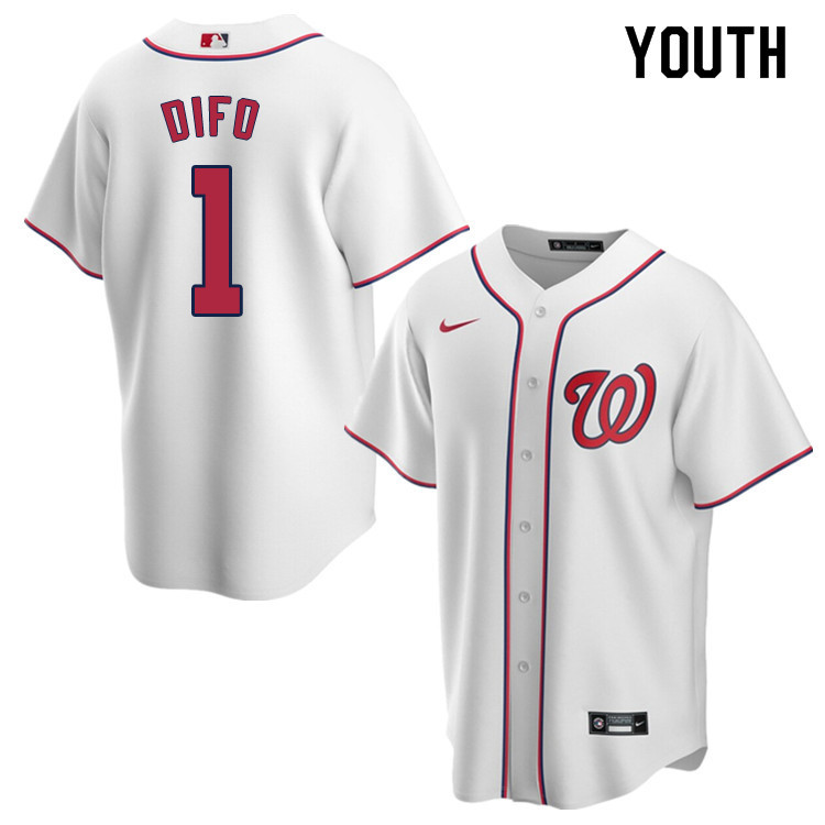 Nike Youth #1 Wilmer Difo Washington Nationals Baseball Jerseys Sale-White